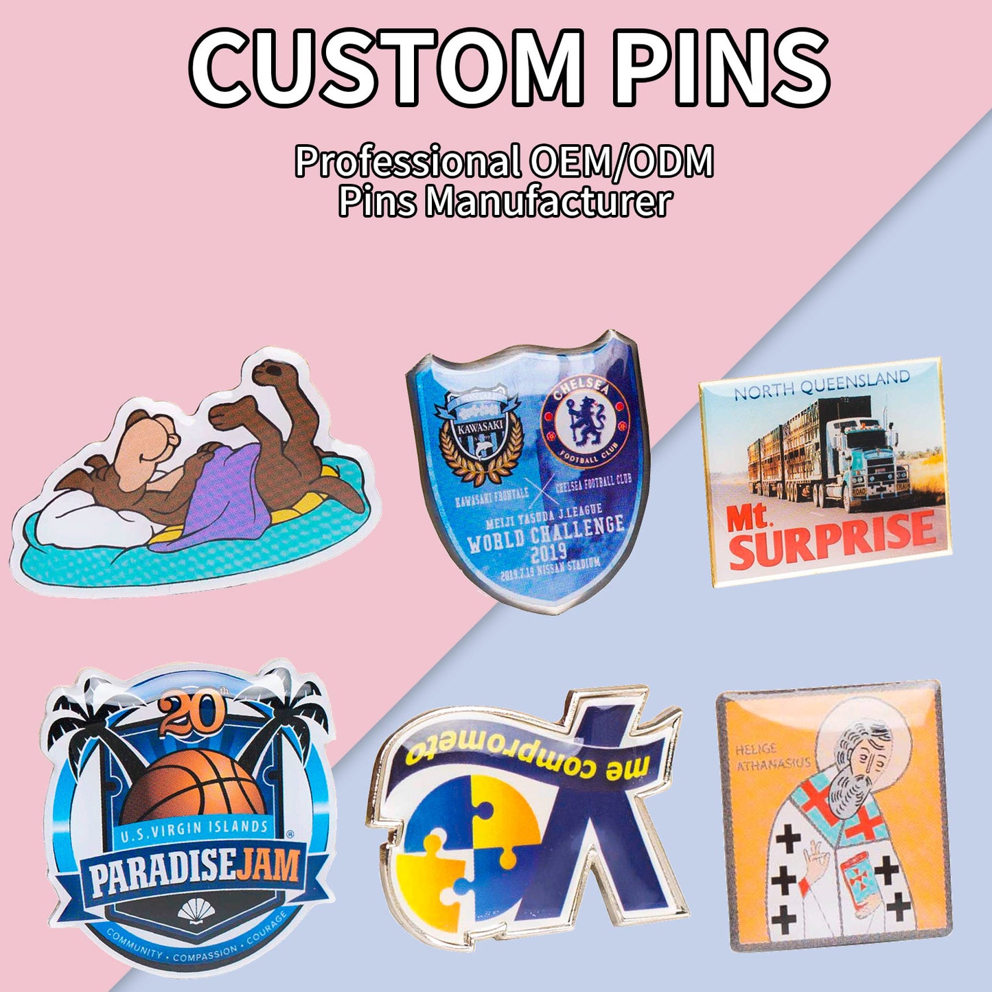 Choose Your Own Enamel Pins No Minimum Custom Badge Fast Shipping 2d 3D Colorful Letter Soft Enamel Pin Badges