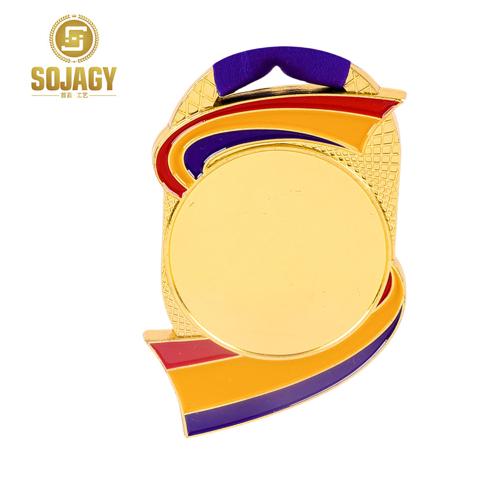 Custom Cheap Sports Gold Medal Marathon Award Souvenir High Quality 3D Zinc Alloy Running Medal With Ribbon