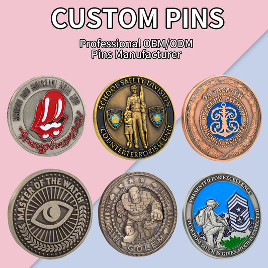 Badge manufacturer Custom hat pins black metal epoxy coated emblem Badges soft hard enamel lapel pins Custom Enamel Pins
