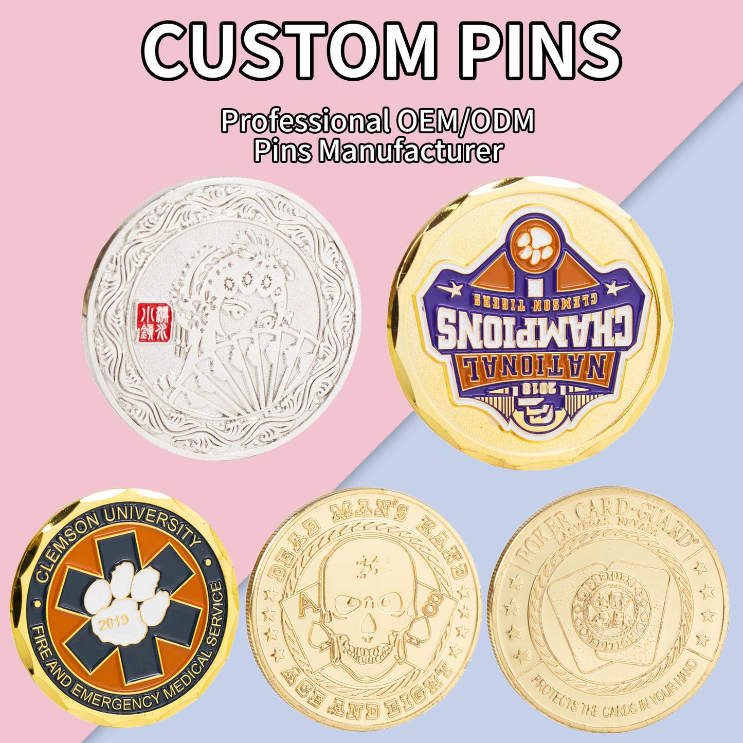 Custom Logo 2024 Customized Collector Commemorative Collectible Silver Gold Custom Challenge Coin