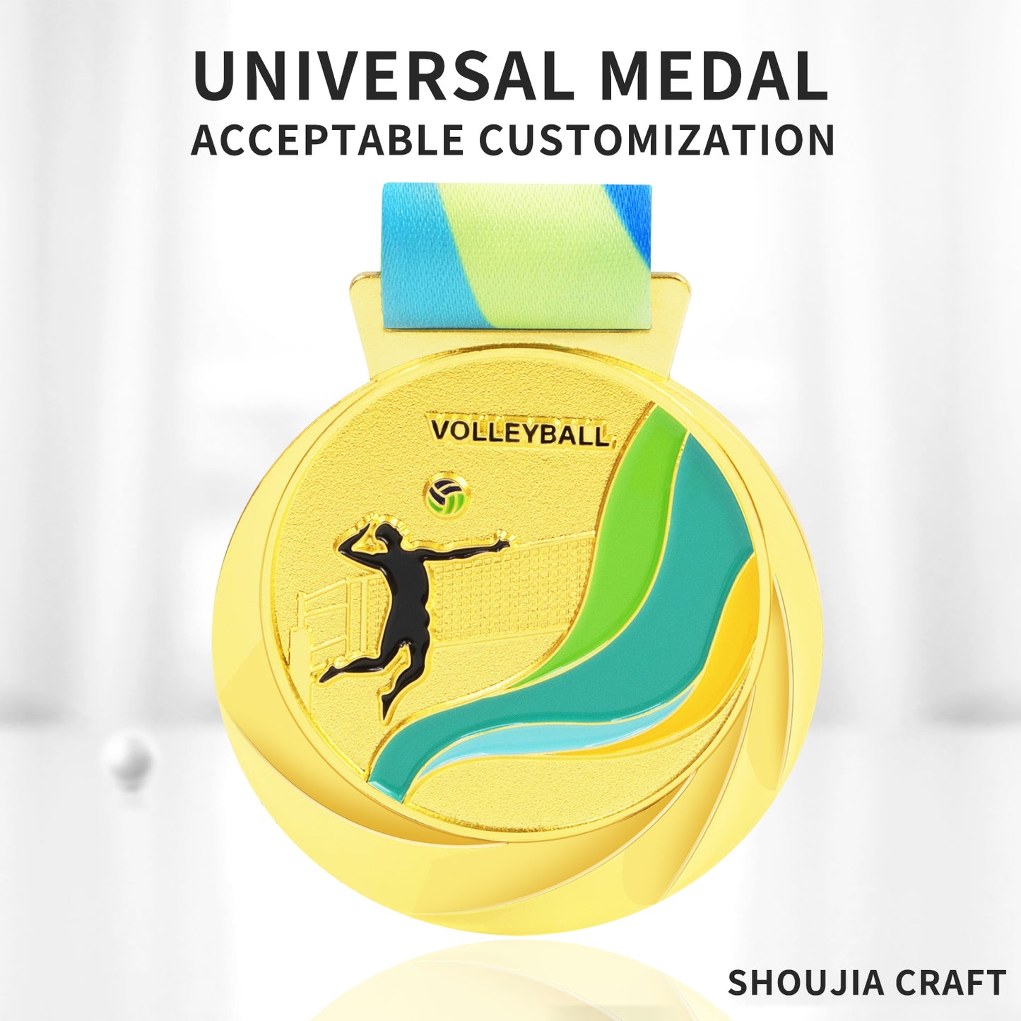 Medal high quality manufacturer low price gold-plated custom 3d blank metal sports competition medal 