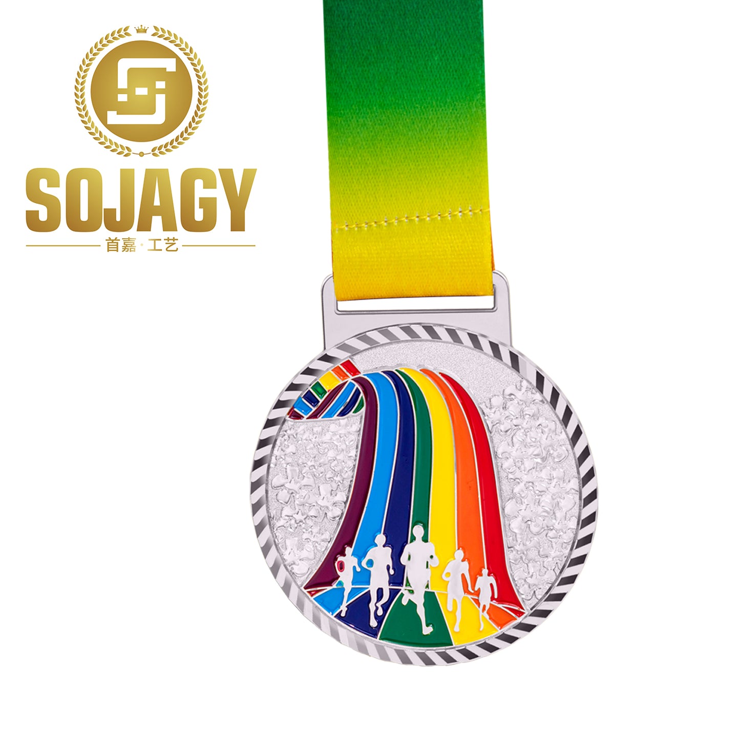 Promotional Manufacturing Custom Logo Medal Sports Metal Blank Medal Sports Trophy Runner soccer winners medals