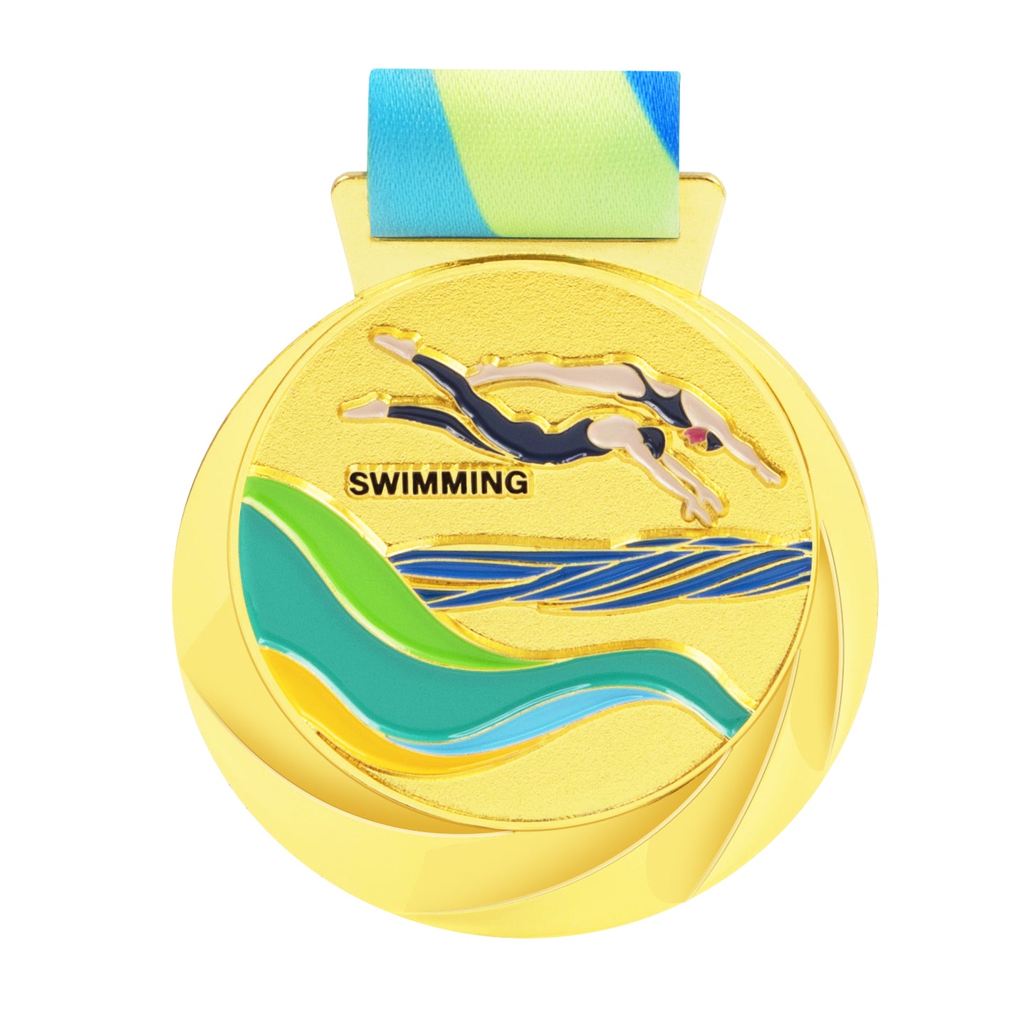 Blank Medals Factory Spot Supply Simple Finisher Coronation Metal Sport Medals And Ribbons 