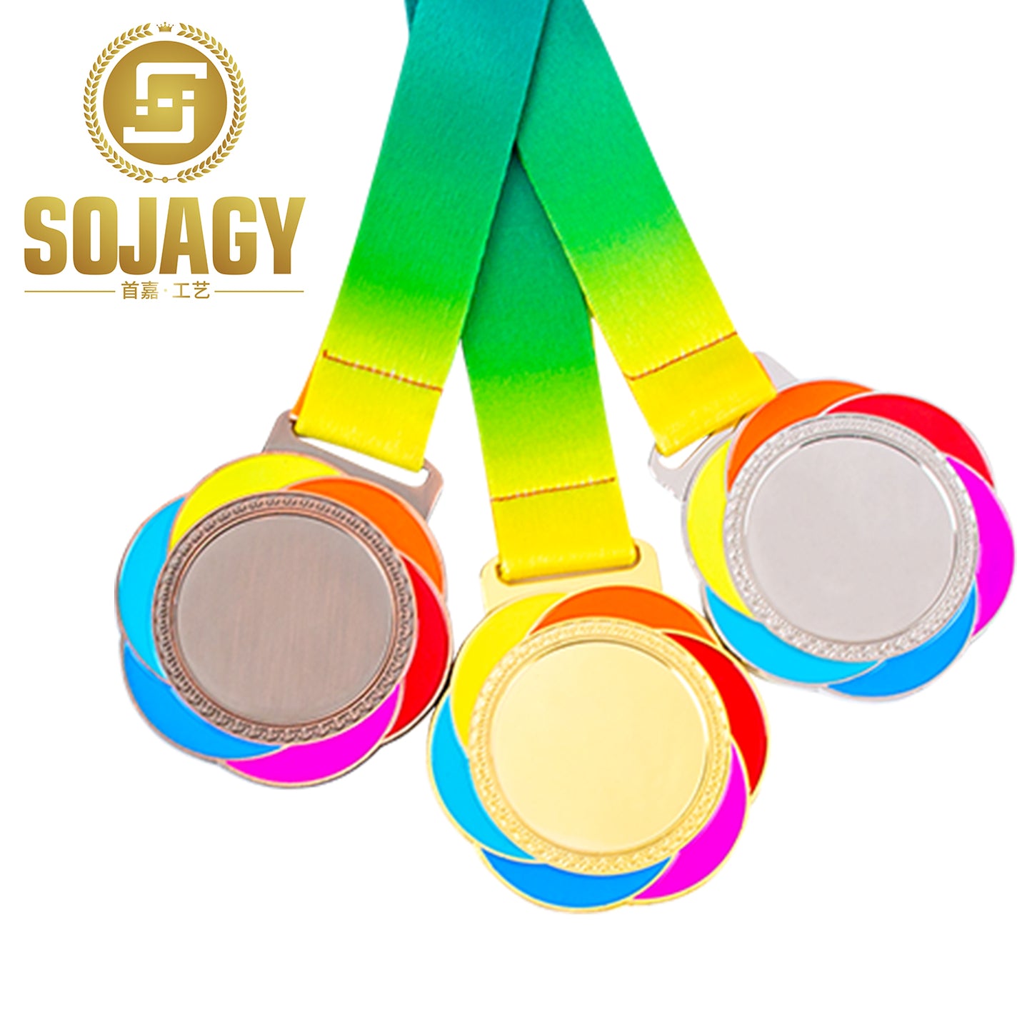 Customized Cycling Running Swimming Dancing Competing Sports Medals Plaques Zinc Alloy Metal Medals