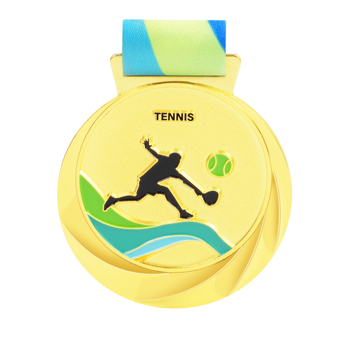 Wholesale Metal Blank Medal Gold Bronze Award Sport Medals with Ribbon Top Hot Sale Medals
