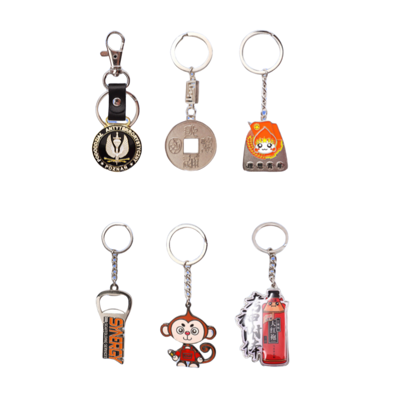 Cartoon keychain Zinc alloy baked paint keychain