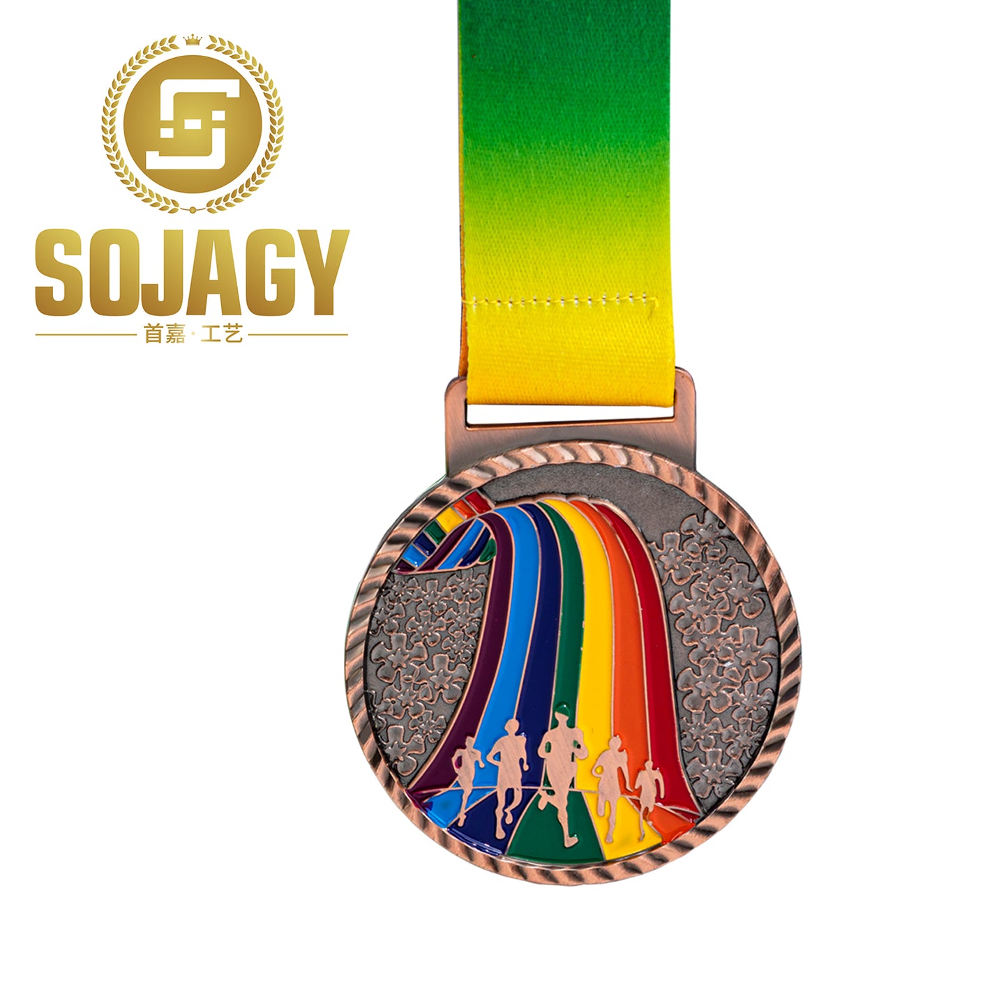 Promotional Manufacturing Custom Logo Medal Sports Metal Blank Medal Sports Trophy Runner soccer winners medals