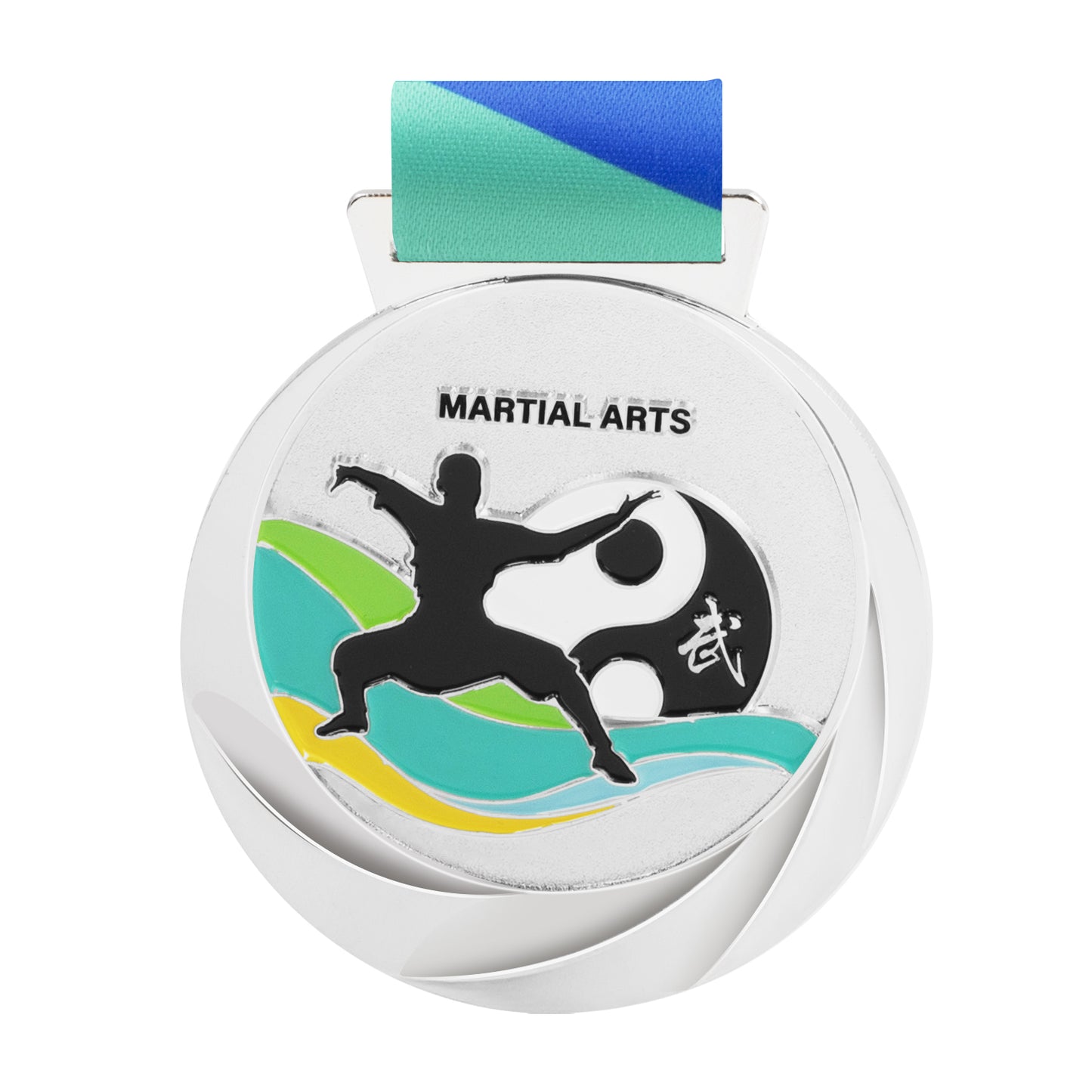 Custom wholesale high quality school students awarded medals blank taekwondo karate gold sport medal 