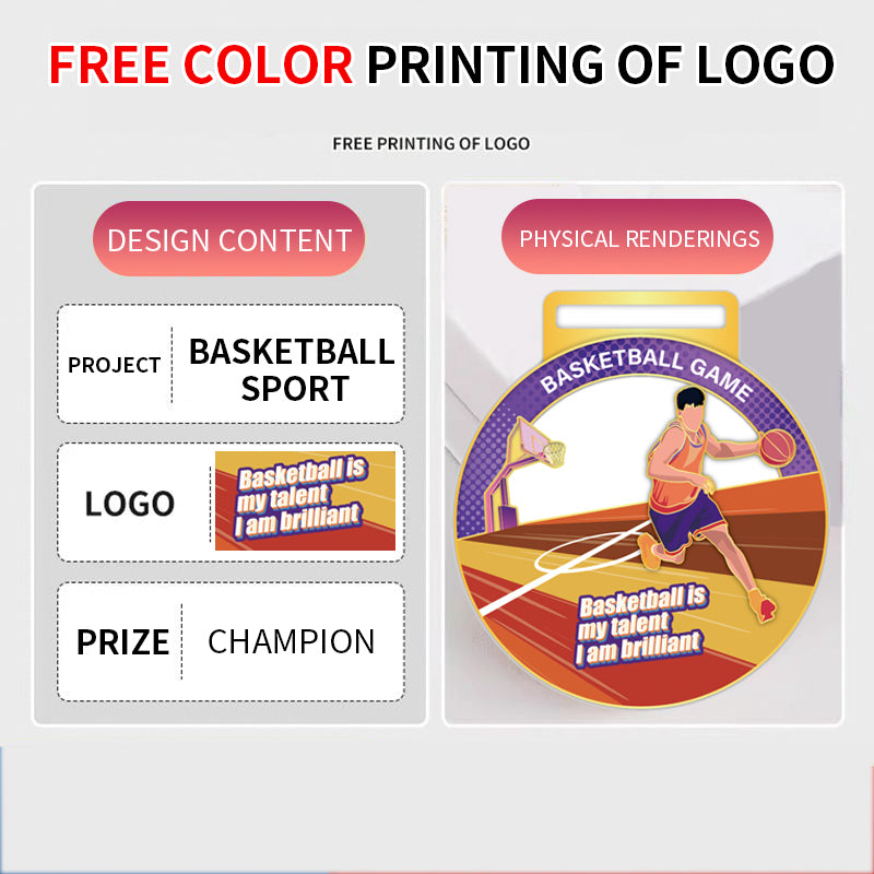 Medal manufacturer custom personalized awards metal 3D gold silver copper plated sports race medal