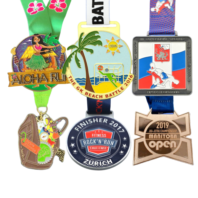 Manufacturer Medal Wholesale Cheap Design Your Own Blank Zinc Alloy 3D Gold Award Marathon Running Custom Metal Sport Medal