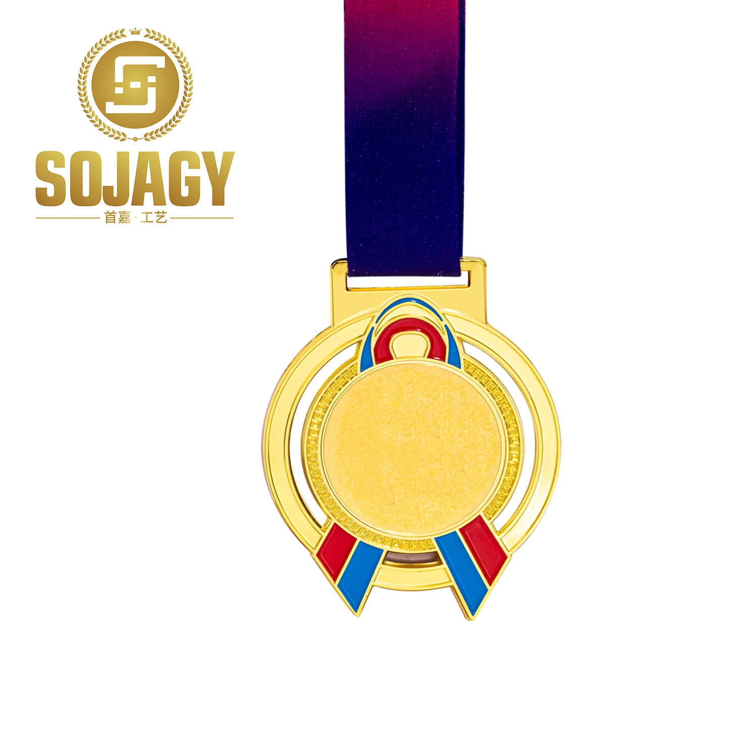 Wholesale Cheap Design Your Own Blank Medals Zinc Alloy 3D Gold Award Marathon Running Medal Custom Medals