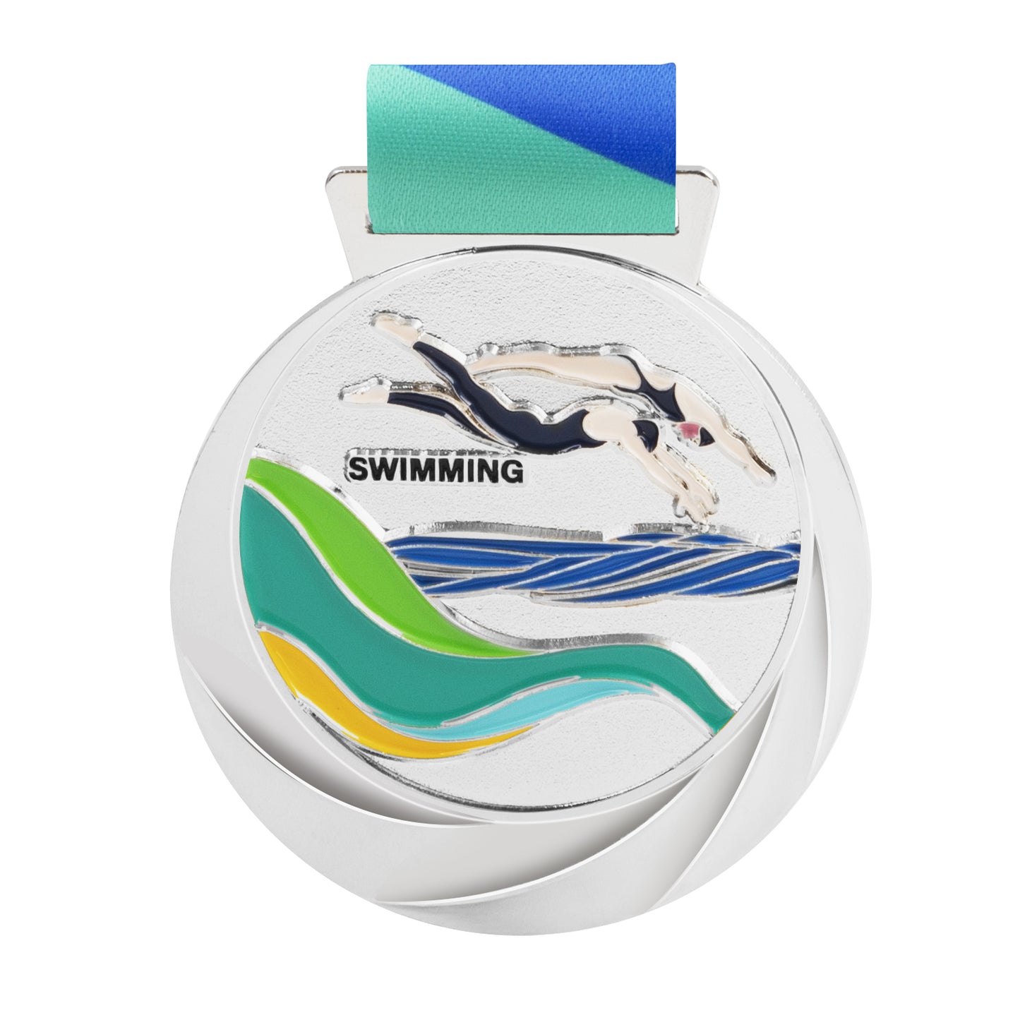 Blank Medals Factory Spot Supply Simple Finisher Coronation Metal Sport Medals And Ribbons 
