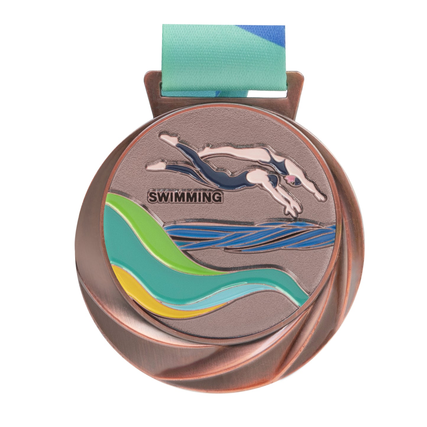 Blank Medals Factory Spot Supply Simple Finisher Coronation Metal Sport Medals And Ribbons 