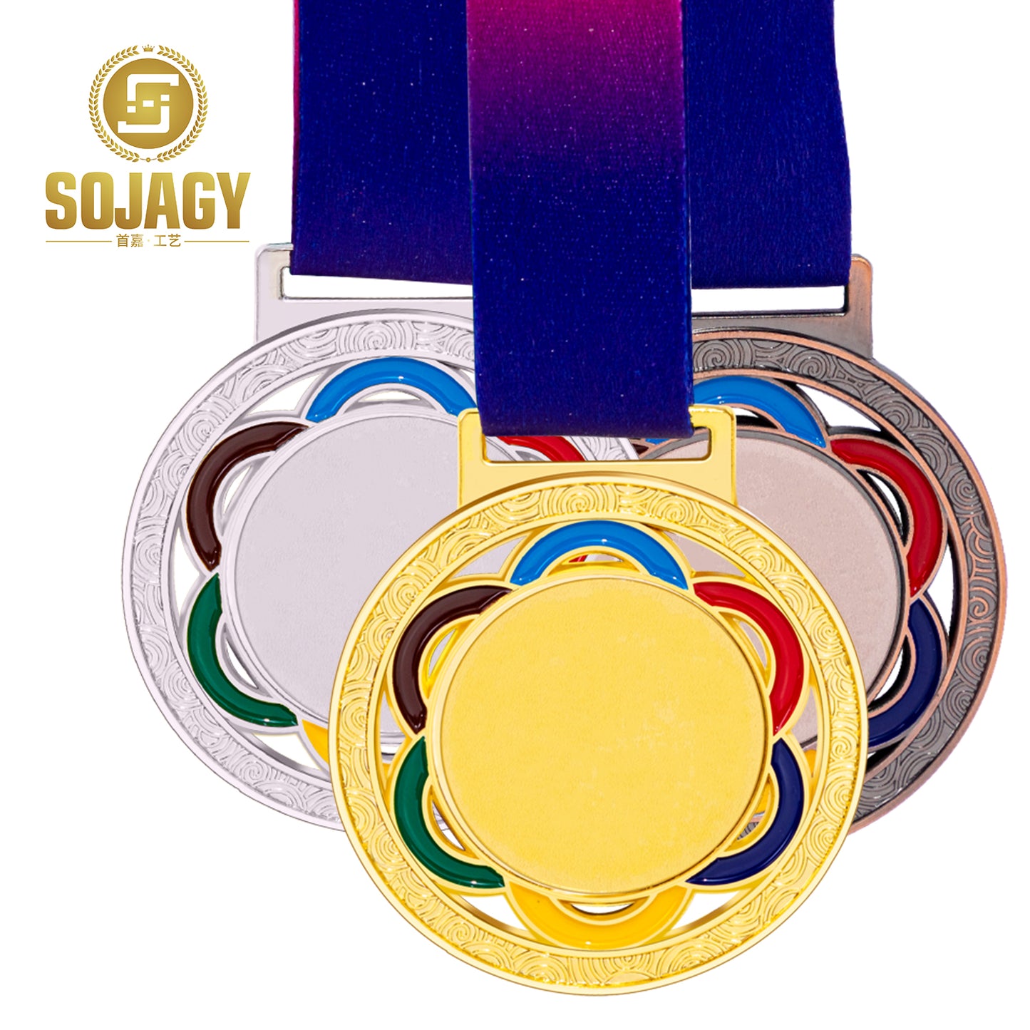 Wholesale Cheap Design Your Own Blank Zinc Alloy 3D Gold Swimming Contest Custom Metal Sport Medal 
