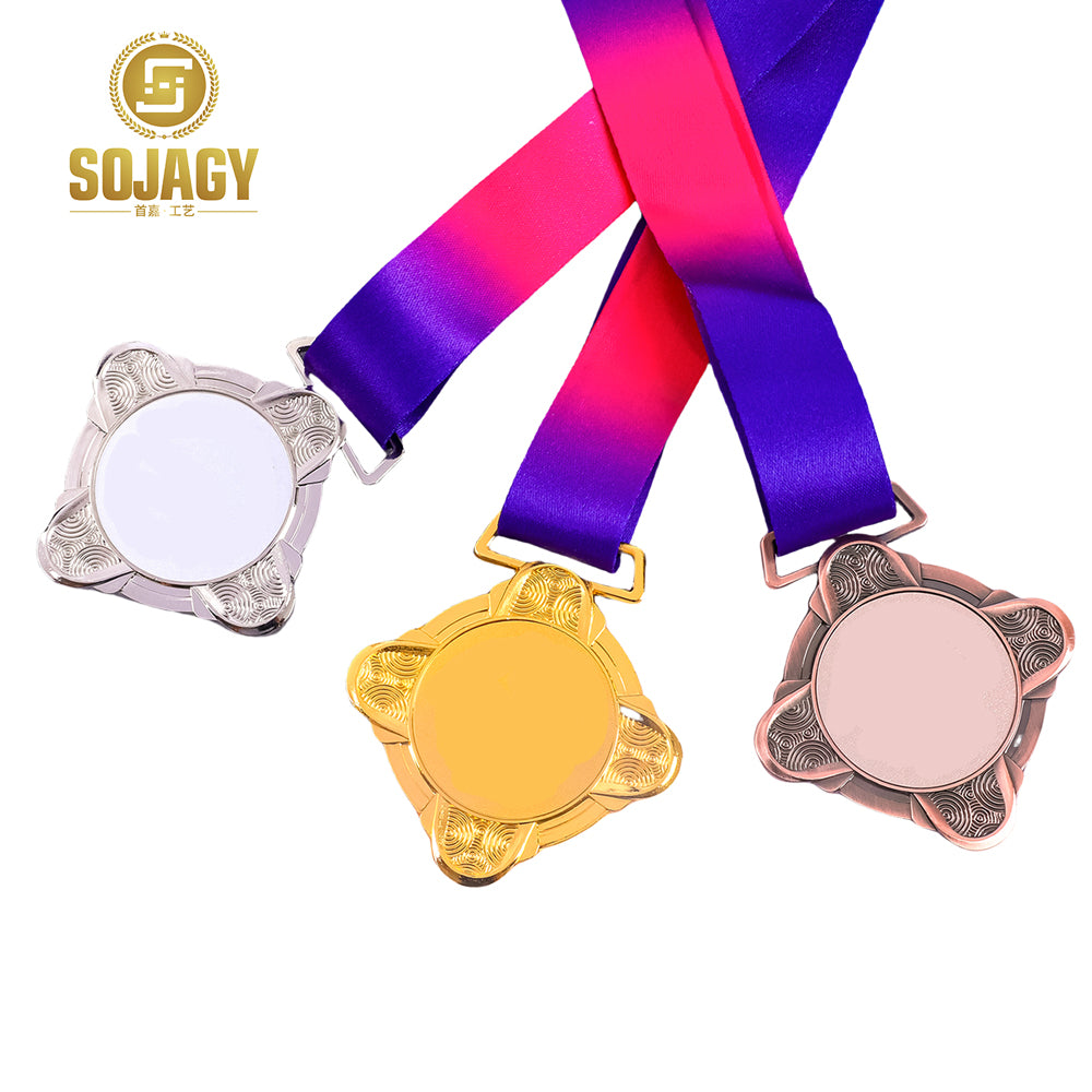 Manufacturer Custom Sublimation Medals Blank Logo Zinc Alloy Race Gold Award Medal Custom Sports Metal Medal