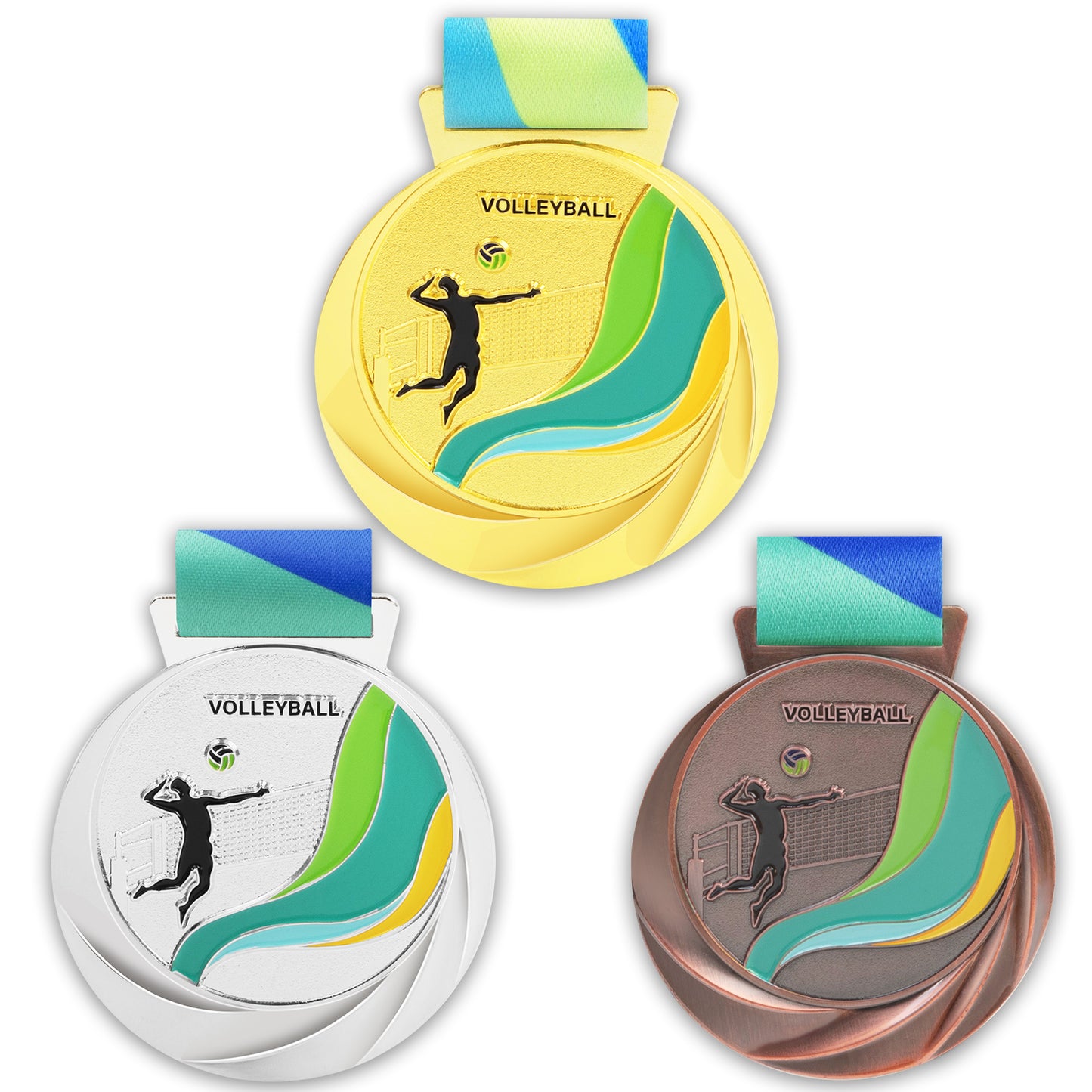 Medal high quality manufacturer low price gold-plated custom 3d blank metal sports competition medal 