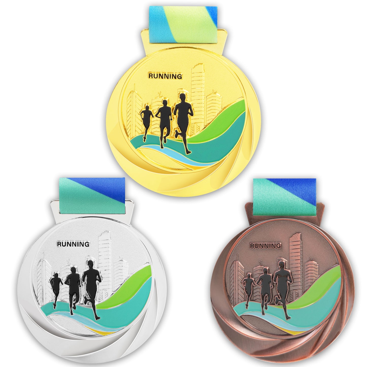 Soccer Metal Metal Sports Medals Customer Logo Sports Gold Medals