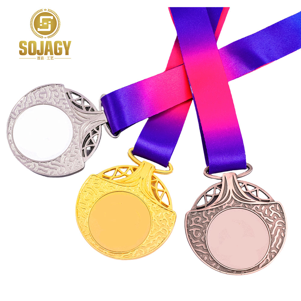 custom gold metal soccer running medal with ribbon sports customized sports medal custom marathon manufacturer bespoke medals