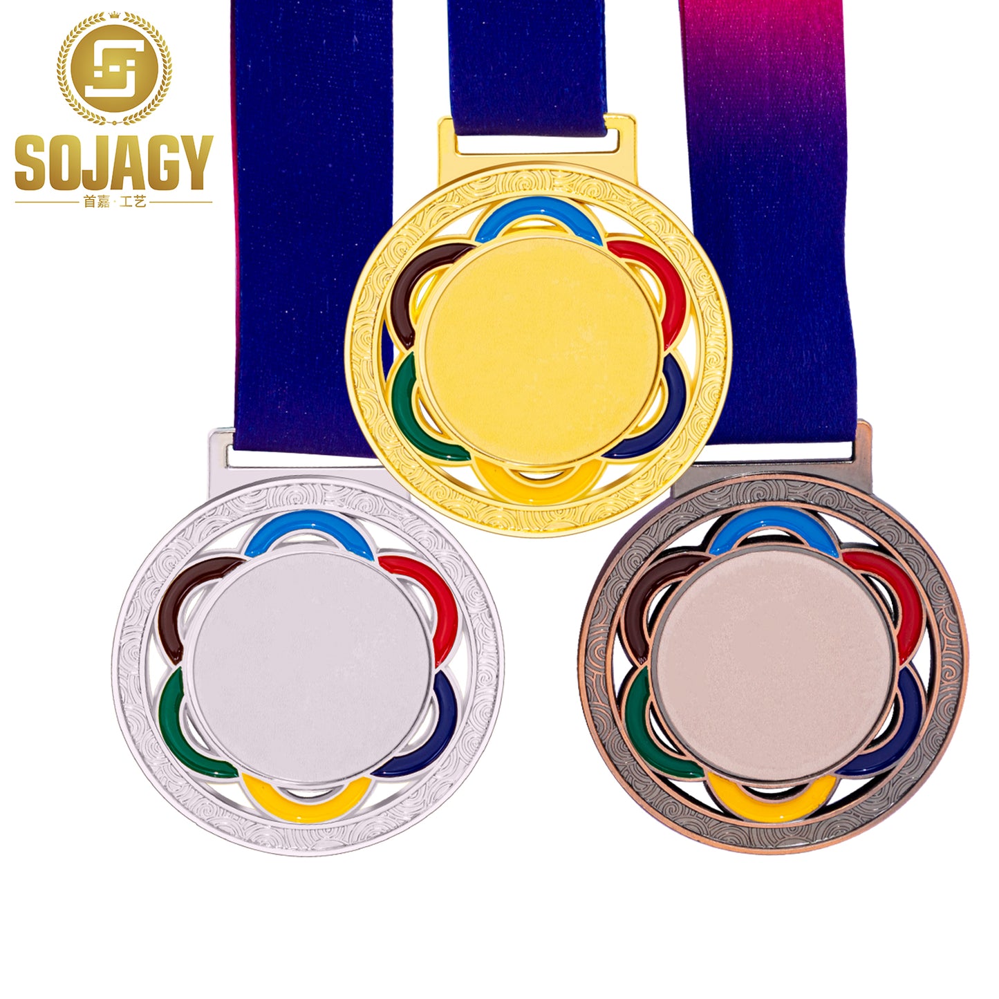 Wholesale Cheap Design Your Own Blank Zinc Alloy 3D Gold Swimming Contest Custom Metal Sport Medal 