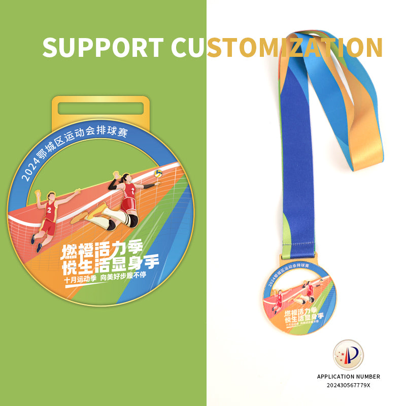 Custom Winner Gold Silver Bronze Award Medals Paint Enamel Design Own Logo 2D 3D Metal Winner Awards with Neck Ribbon