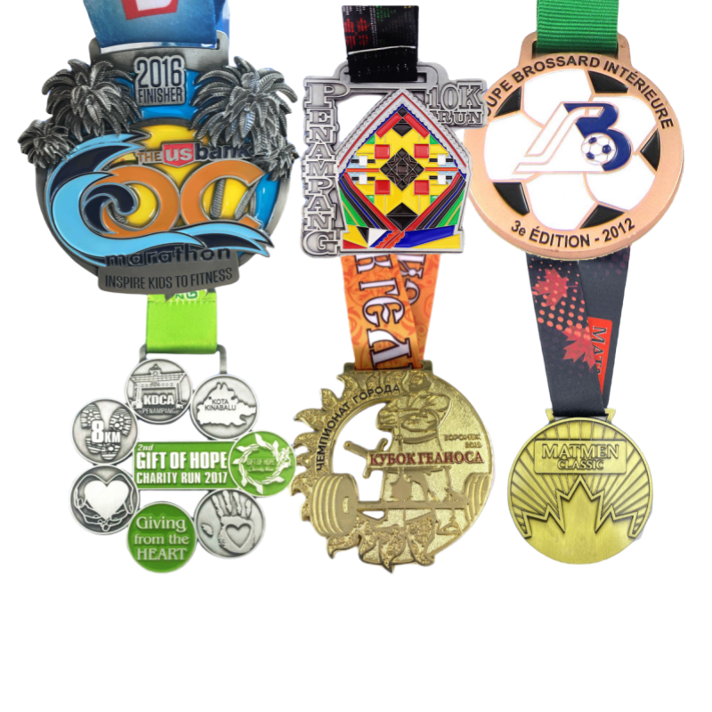 Manufacturer Medal Wholesale Cheap Design Your Own Blank Zinc Alloy 3D Gold Award Marathon Running Custom Metal Sport Medal