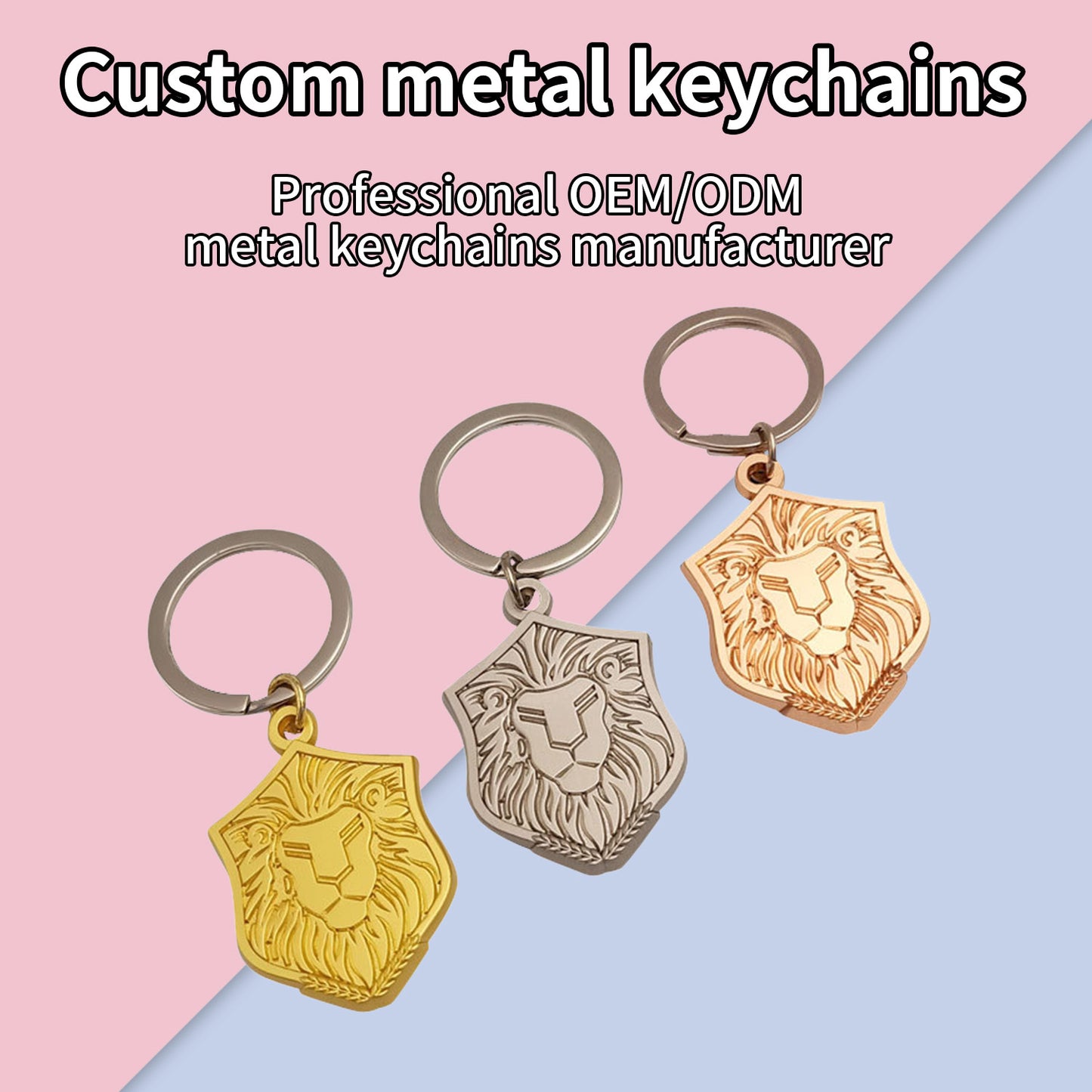 Zinc Alloy  Buckle Key Hook Chain Pendant Bag Metal Accessories personalized key chain key buckle custom metal keychain