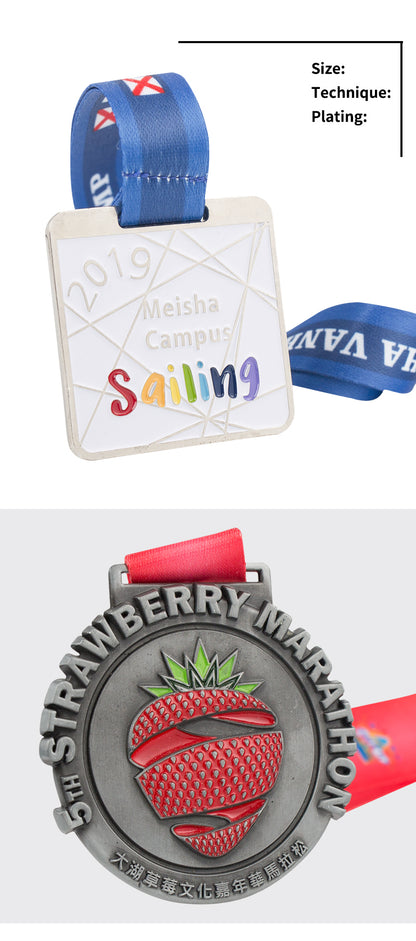 Manufacturer Medal Wholesale Cheap Design Your Own Blank Zinc Alloy 3D Gold Award Marathon Running Custom Metal Sport Medal