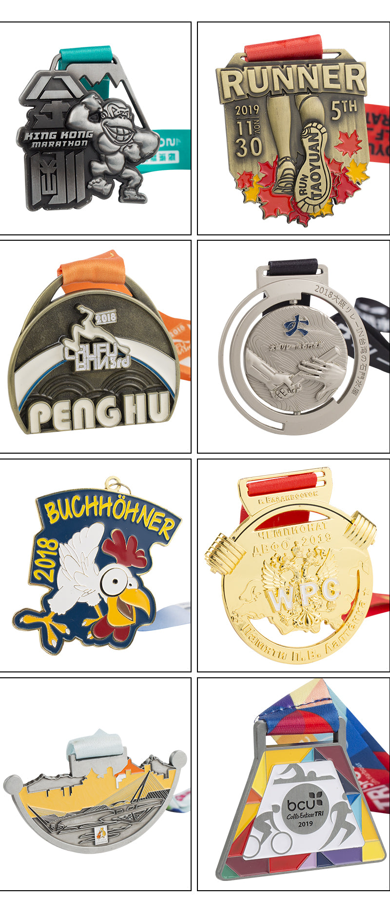 Manufacturer Medal Wholesale Cheap Design Your Own Blank Zinc Alloy 3D Gold Award Marathon Running Custom Metal Sport Medal