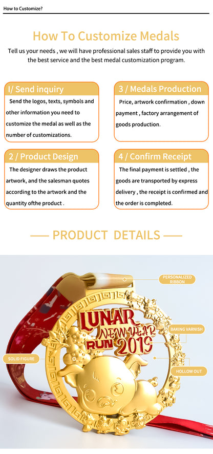 Manufacturer Medal Wholesale Cheap Design Your Own Blank Zinc Alloy 3D Gold Award Marathon Running Custom Metal Sport Medal