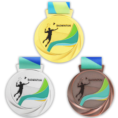 Customized Design Athletics Sports Trophy Runner Soccer Winners Metal Medals ﻿