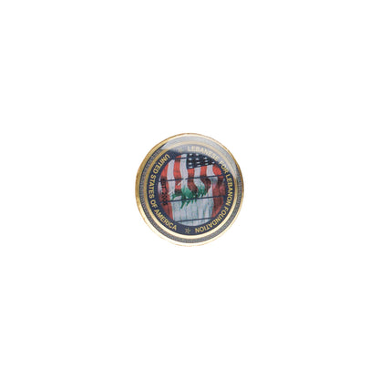 Customized drip molded adhesive metal badge, baked paint cartoon badge