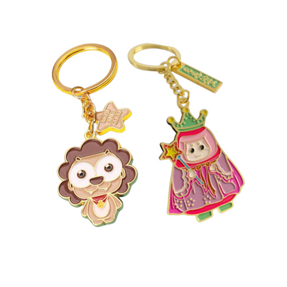 Wholesale Personalized Customization Metal Enamel Gold Plating Custom Metal Enamel Keychain Key Ring